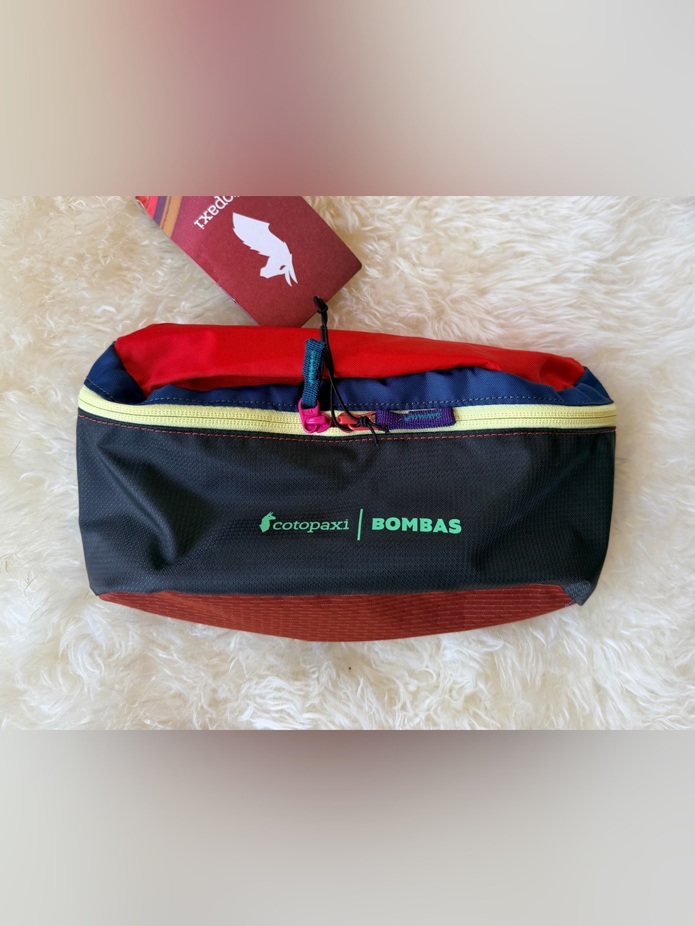 Cotopaxi x Bombas Bataan Unisex
One-of-a-Kind Color-way Bumbag NEW/Tag Attached